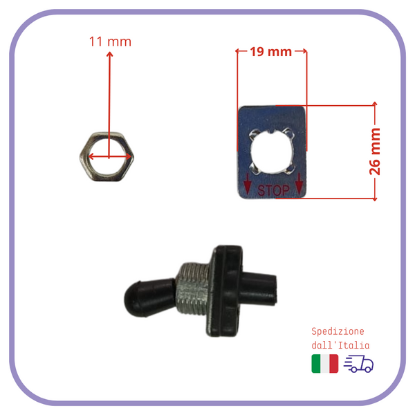 Interruttore ON/OFF a Pulsante per Motosega e Decespugliatore